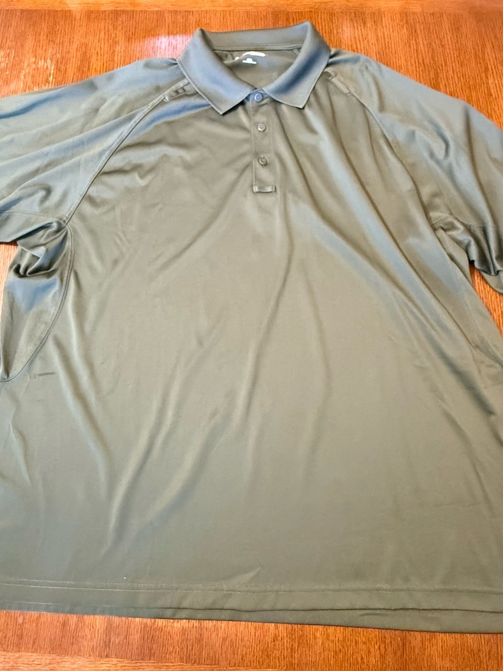 Corner Stone 4XL Men's Olive Green Performance Polo Shirt